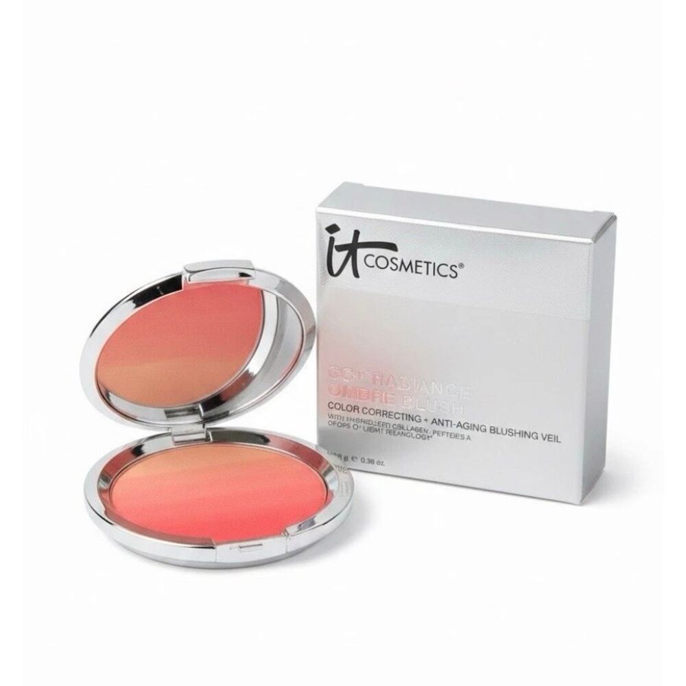 IT COSMETICS - CC+Radiance Ombré Blush/Color Correcting+Anti-Aging/Coral Flush